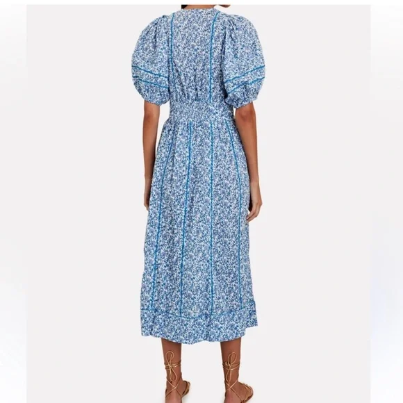 Poupette St. Barth’s Blue Floral Dress - Picture 4 of 10